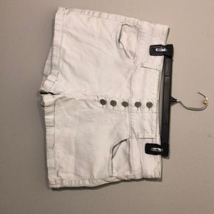 light blue jean shorts